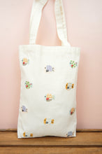 Bubble Fish on Natural Canvas Medium Tote