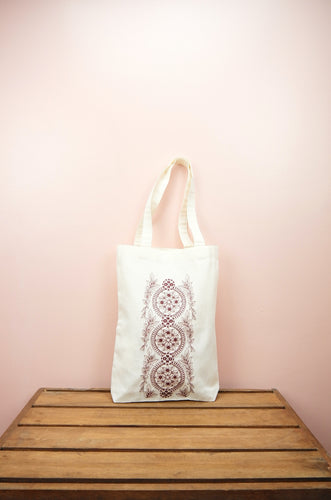 Dreamcatcher on Natural Canvas Medium Tote