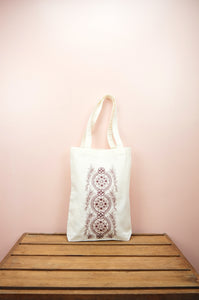 Dreamcatcher on Natural Canvas Medium Tote