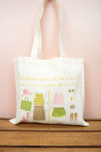 Adventure is Where You Find It on Small Natural Canvas Tote