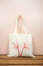 Palm Trees on Light Canvas Mini Tote