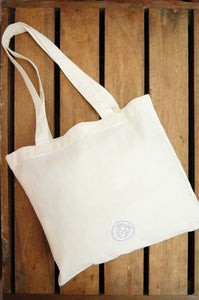 Mrs Kitty on Light Canvas Mini Tote