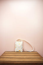 Easter Chicks on Natural Canvas Mini Sling Bag