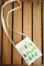 Leaves on Natural Canvas Mini Sling Bag