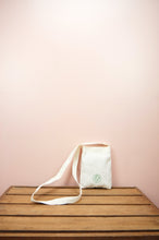 Leaves on Natural Canvas Mini Sling Bag