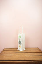 Dotted Trees on Natural Canvas Water Bottle Bag