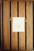 Dapper Pug (Available in 4 Colors) on Light Canvas Mini Drawstring Pouch