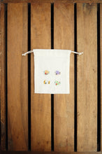 Bubble Fish on Light Canvas Mini Drawstring Pouch