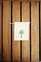 Dotted Tree on Light Canvas Mini Drawstring Pouch
