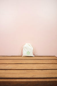 Dotted Tree on Light Canvas Mini Drawstring Pouch