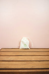 Bubble Fish on Light Canvas Mini Drawstring Pouch