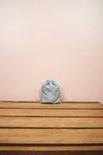 Dreamcatcher on Blue Cotton Chambray Mini Drawstring Pouch