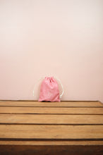 Dreamcatcher on Red Cotton Chambray Mini Drawstring Pouch