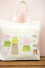 Adventure Is Where You Find It on Natural Canvas Shopping Tote