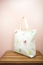 Pop Art Dapper Pug on Natural Canvas Shopping Tote