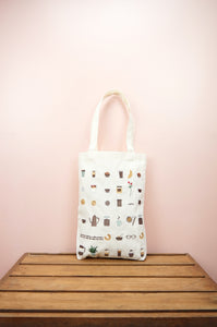 Coffee Lover on Natural Canvas Medium Tote