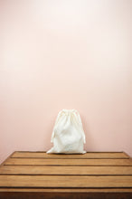 Mini Trees on Light Canvas Medium Drawstring Pouch