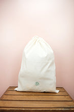 Christmas Trees on Light Canvas Santa Sack