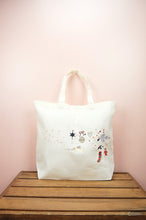 Joyeux Noel on Natural Canvas Shopping Tote