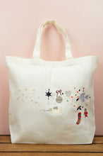 Joyeux Noel on Natural Canvas Shopping Tote