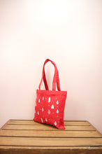 Mini Trees on Red Canvas Mini Tote
