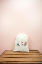 Christmas Bells on Light Canvas Mini Sac