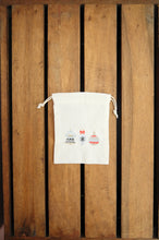 Christmas Bells on Light Canvas Mini Drawstring Pouch