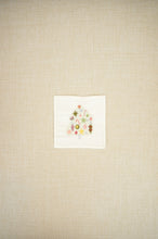 Mini Tree with Ornaments on Natural Canvas Coaster