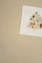 Mini Tree with Ornaments on Natural Canvas Coaster