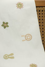 Parol on Natural Canvas Table Runner 6-8 Seater