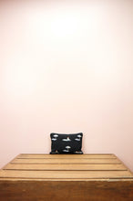 Beach on Black Canvas Small Zip Up Pouch