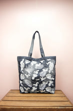 Chelsea on Tile Patterned Denim Shopping Tote