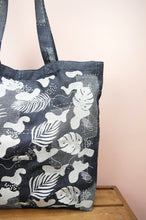 Chelsea on Tile Patterned Denim Shopping Tote