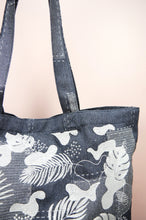 Chelsea on Tile Patterned Denim Shopping Tote