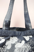 Chelsea on Tile Patterned Denim Shopping Tote