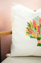 Spring Bouquet on 18in Light Canvas Cushion Cover
