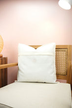 Clover Leaves on Light Canvas Cushion Cover