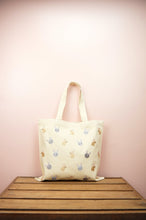Bunnies on Cream Denim Tote