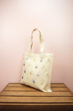Bunnies on Cream Denim Tote