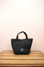 Forest of Hearts in Silver on Black Canvas Small Handbag