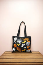 Chelsea on Black Canvas Small Tote