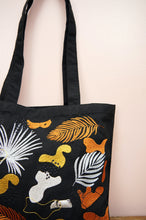 Chelsea on Black Canvas Small Tote