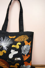 Chelsea on Black Canvas Small Tote