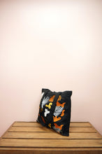Chelsea on Black Canvas Small Tote