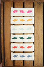 Jeepney in Assorted Colors on Natural Canvas Pen Case