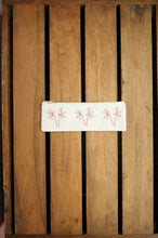 Palm Trees in Assorted Colors on Natural Canvas Pen Case