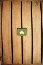 Dinosaurs on Moss Canvas Coin Purse