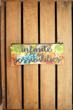 Infinite Possibilities on Floral Canvas Zip Up Pouch