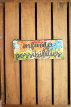 Infinite Possibilities on Floral Canvas Zip Up Pouch