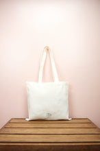 Ballerina Bird on Small Natural Canvas Tote